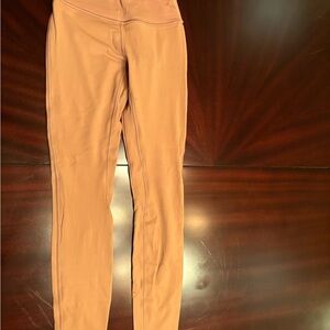 Lululemon Athletica Beige High-Waisted Leggings